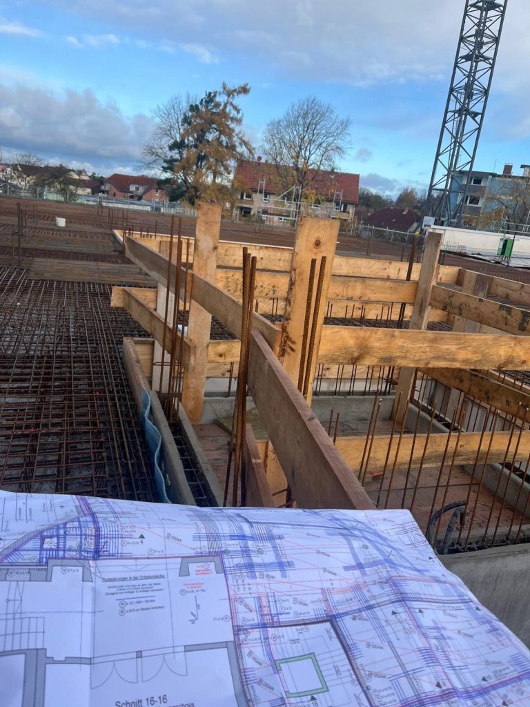 Baustelle mit Ausführungsplanung